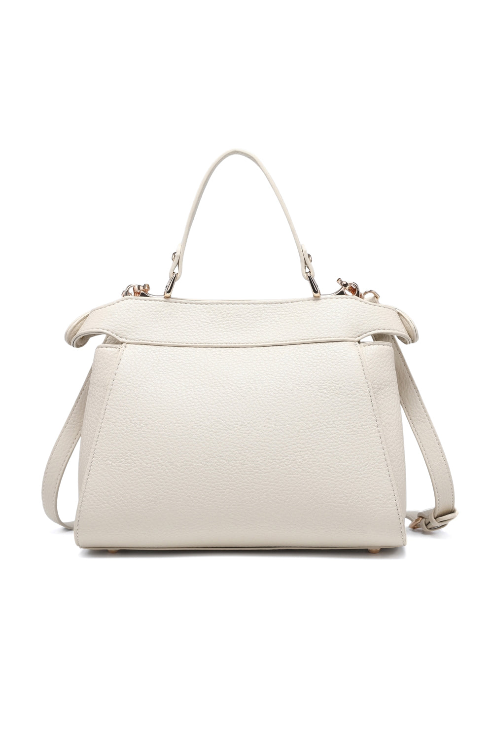 Elegant Women's Crossbody Bag with Twist Lock Top Handle and Adjustable Strap