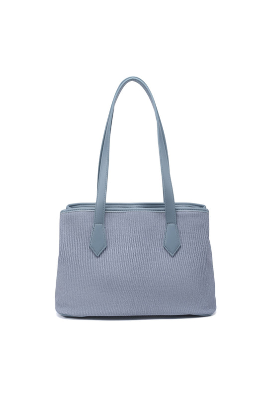 Simple Tote Bag with Back Zip Pocket and Multi Compartments