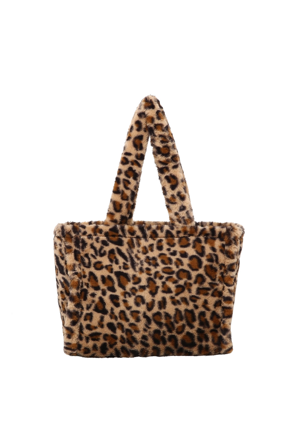 Leopard Print Tote Bag with Soft Shoulder Handle Design