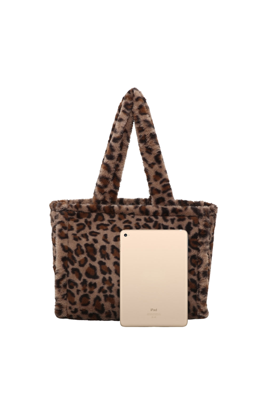 Leopard Print Tote Bag with Soft Shoulder Handle Design