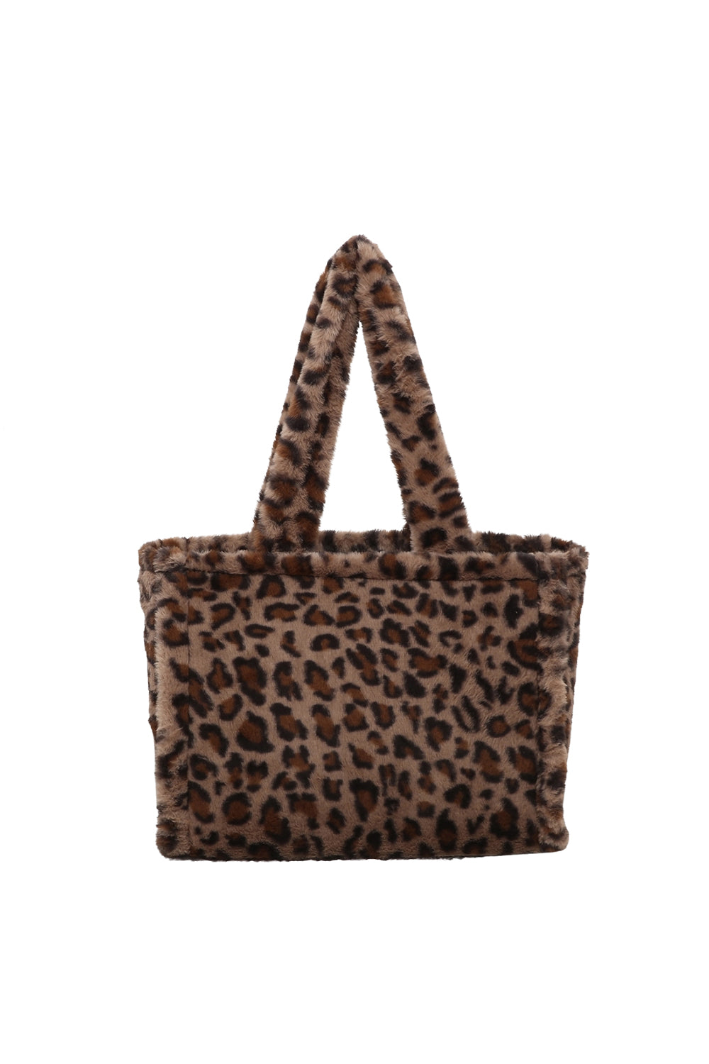 Leopard Print Tote Bag with Soft Shoulder Handle Design