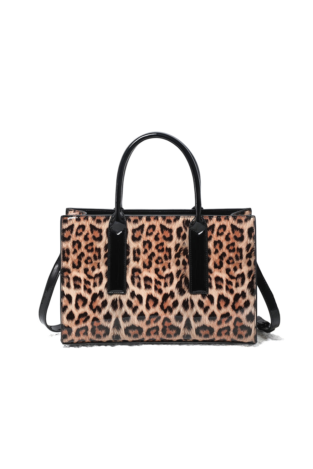 Animal Print Tote Bag with Top Handles and Spacious Interior