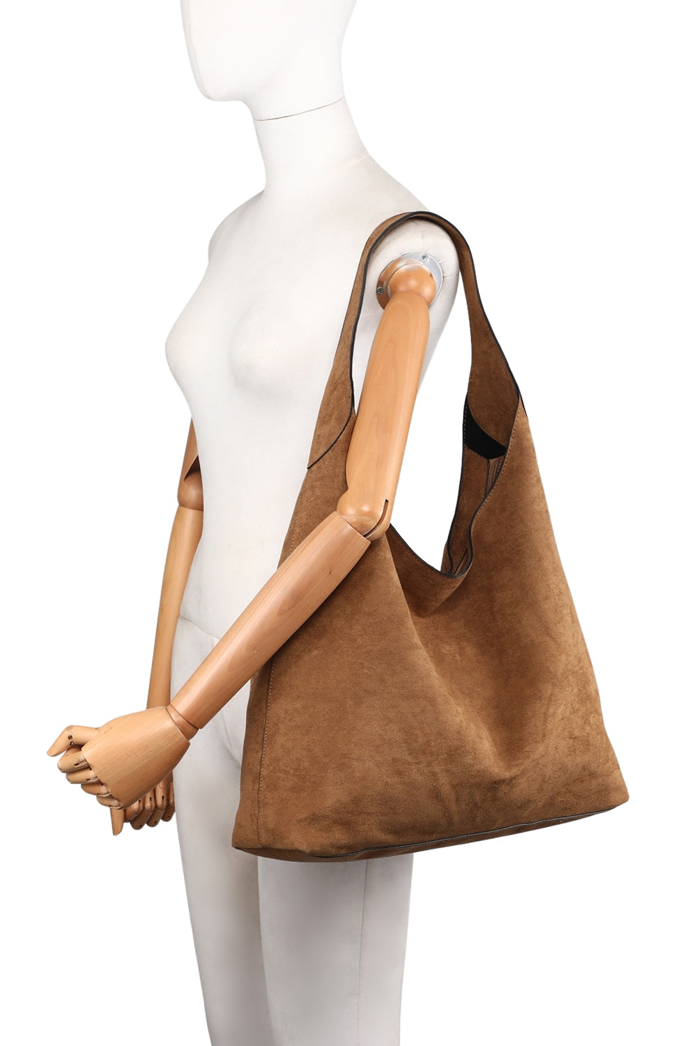 Large Solid Color Shoulder Tote Bag with Zippered Top Closure