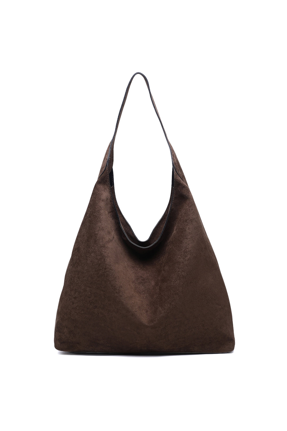 Large Solid Color Shoulder Tote Bag with Zippered Top Closure