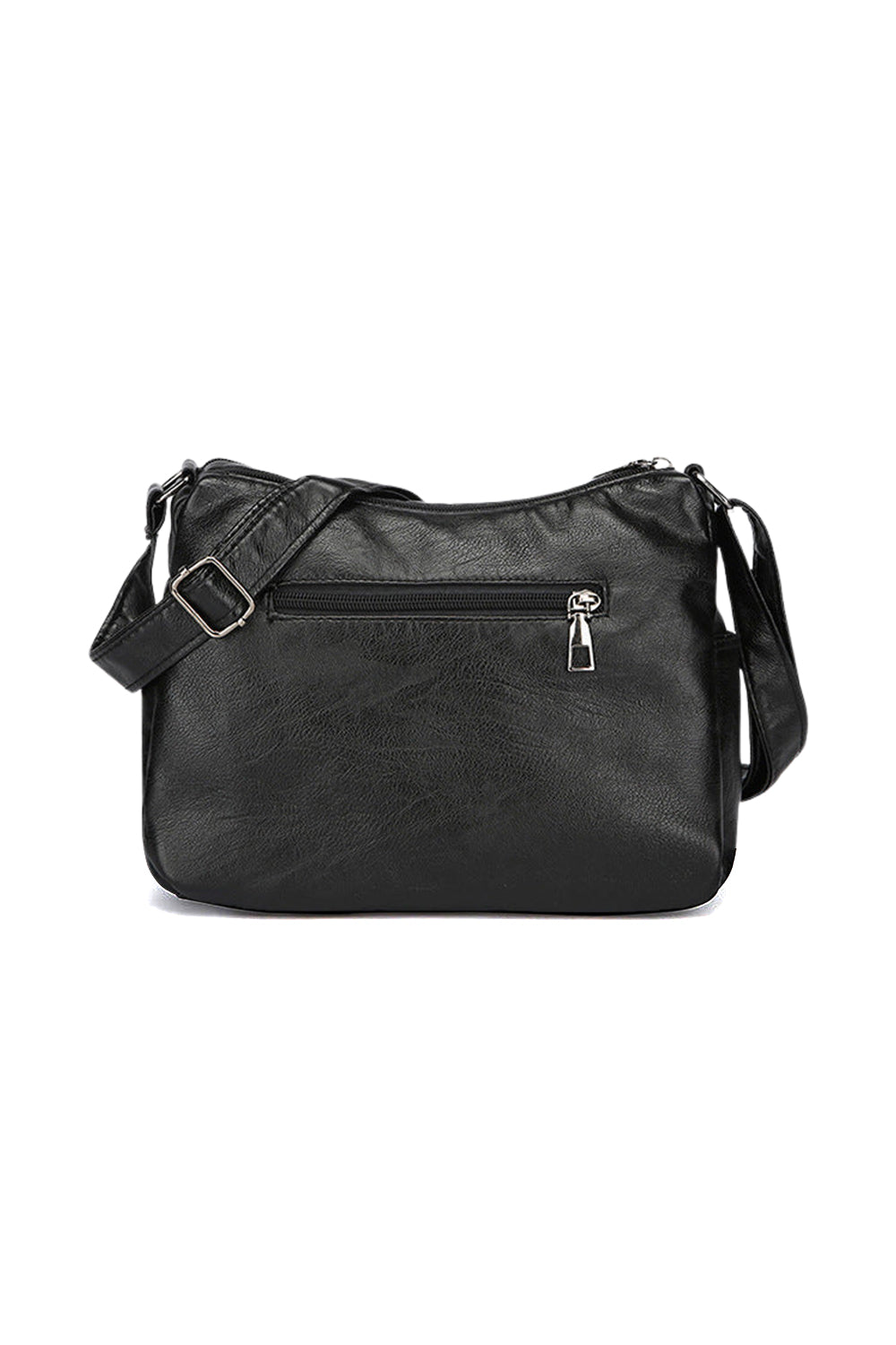 Quilted Multi-Pocket Crossbody Bag with Adjustable Strap