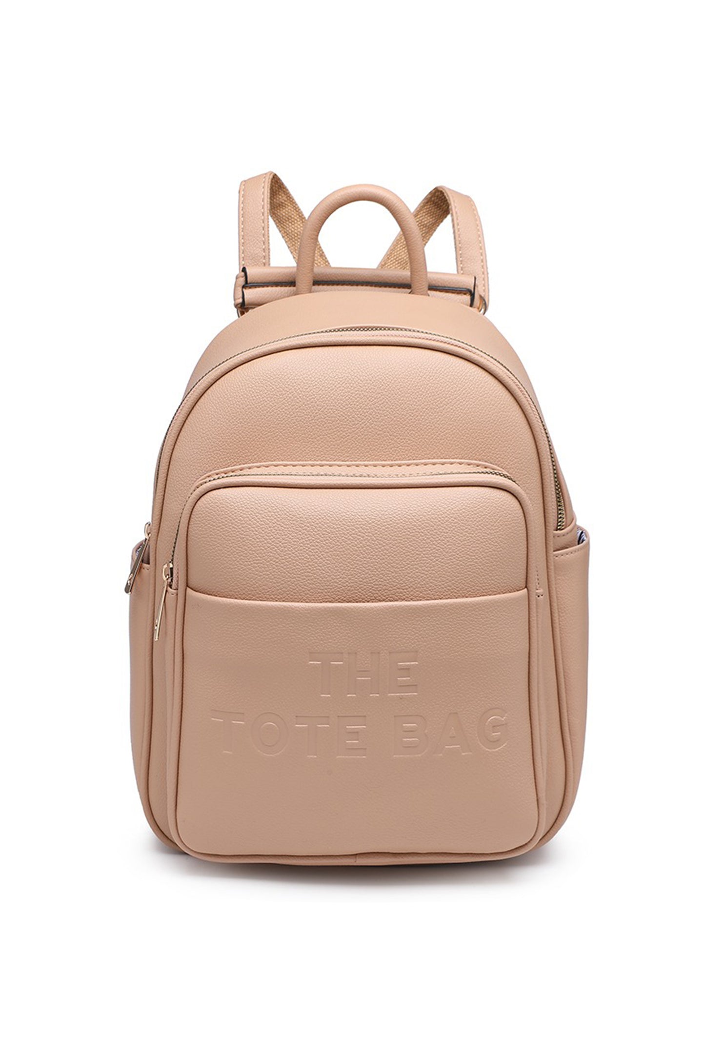 Mini Backpack with Multi Compartment Zip Closure