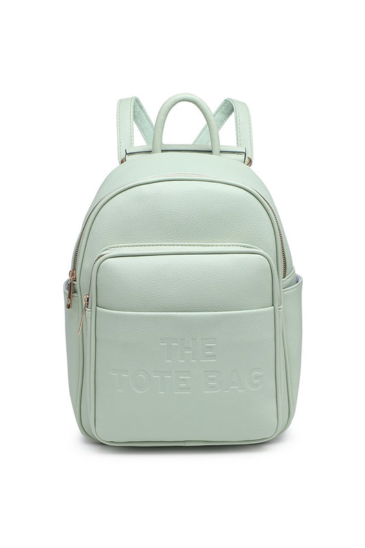 Mini Backpack with Multi Compartment Zip Closure