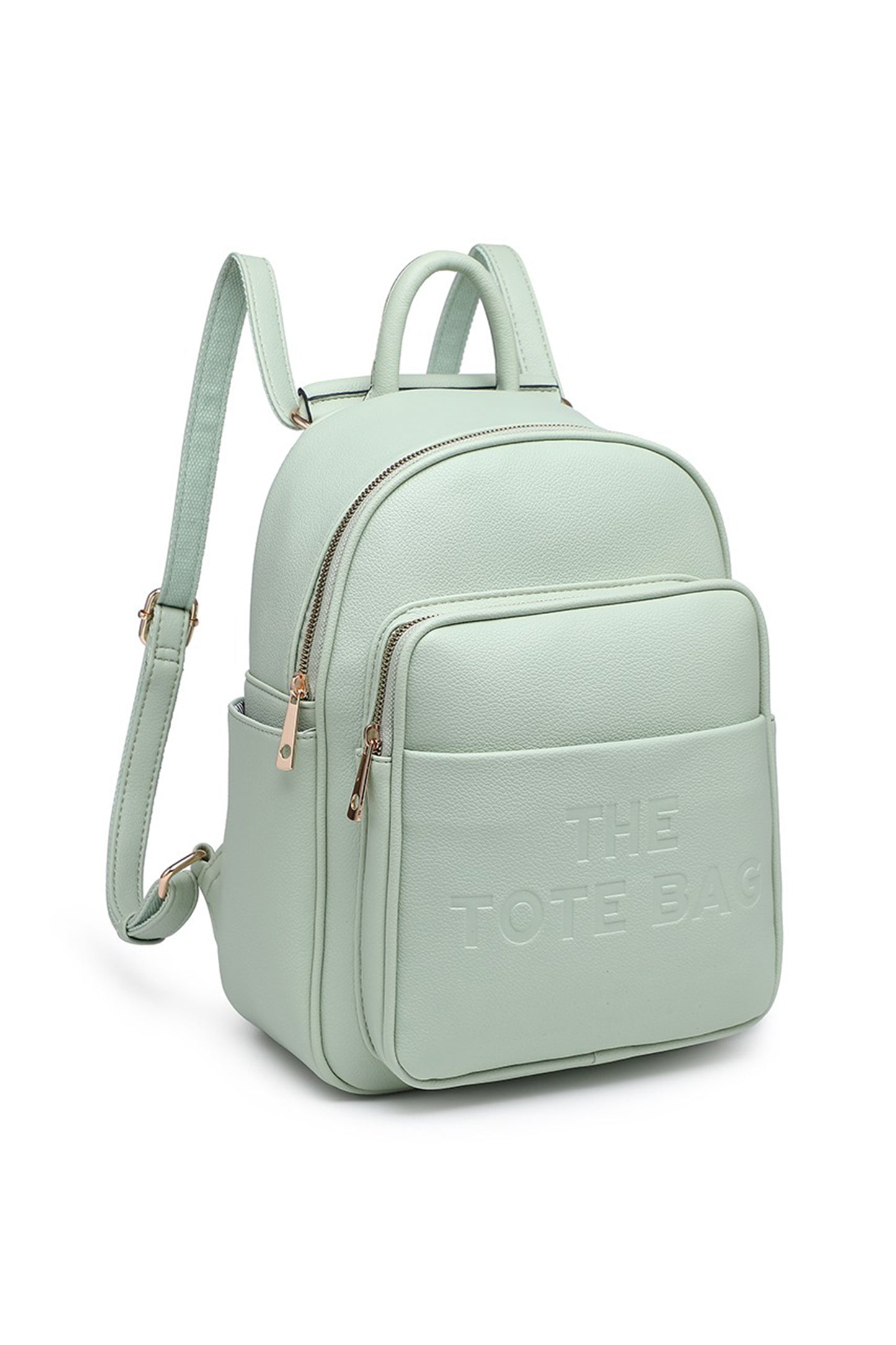 Mini Backpack with Multi Compartment Zip Closure