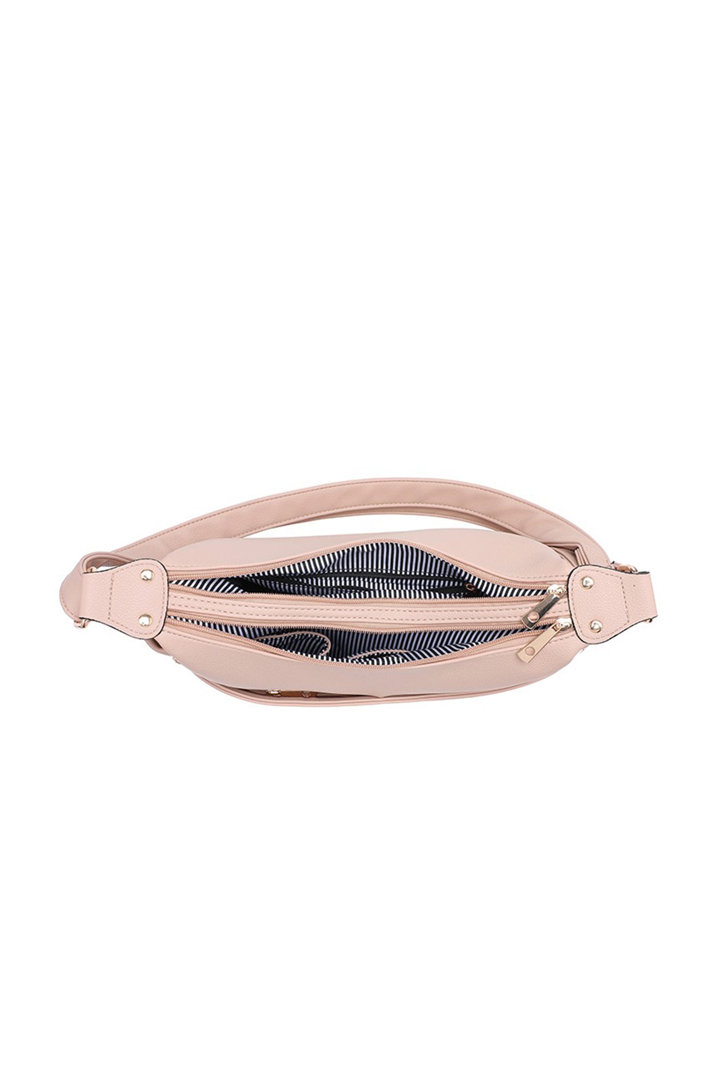 Multi Pocket and Compartment Crossbody Bag with Zip Closure