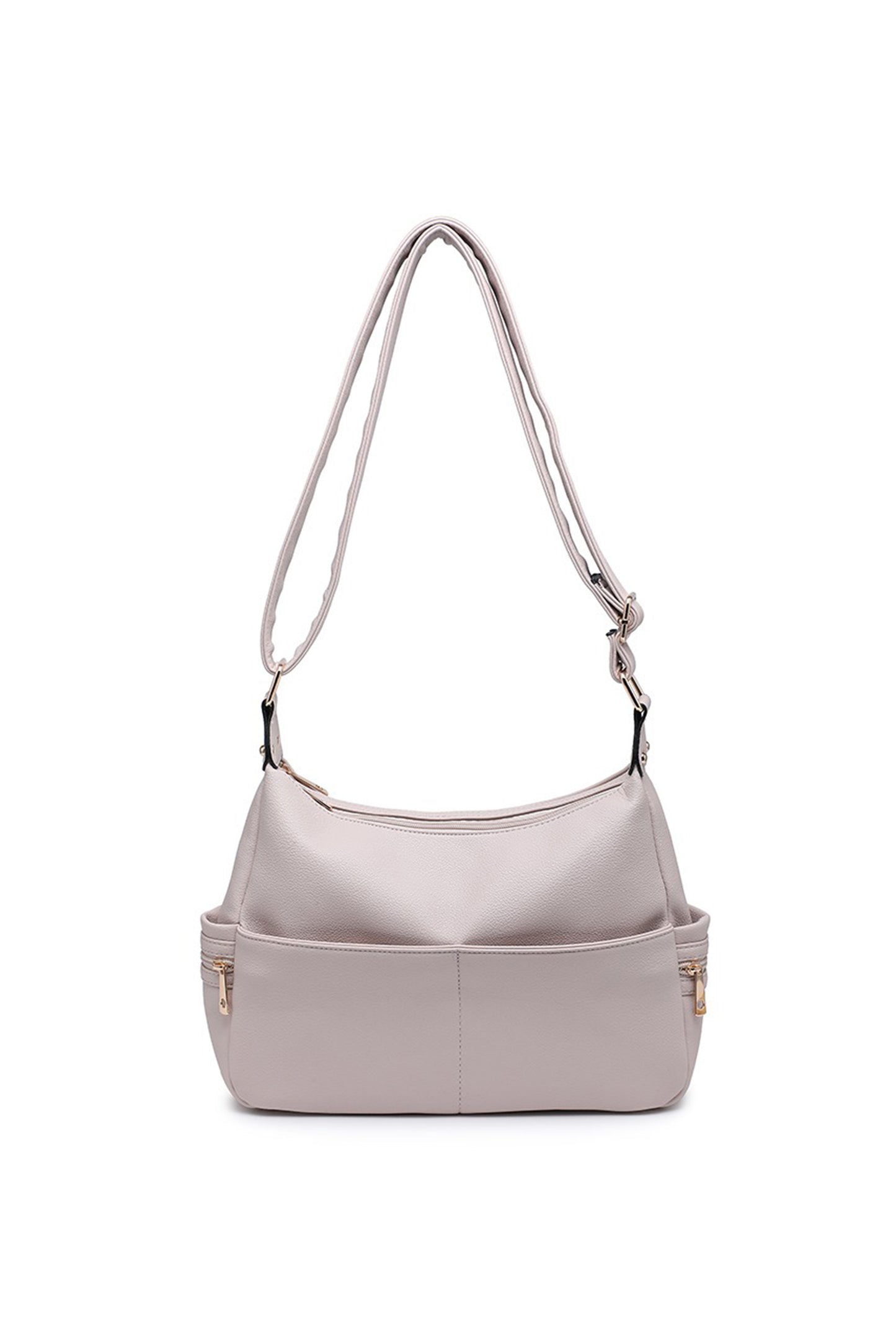 Multi Pocket and Compartment Crossbody Bag with Zip Closure