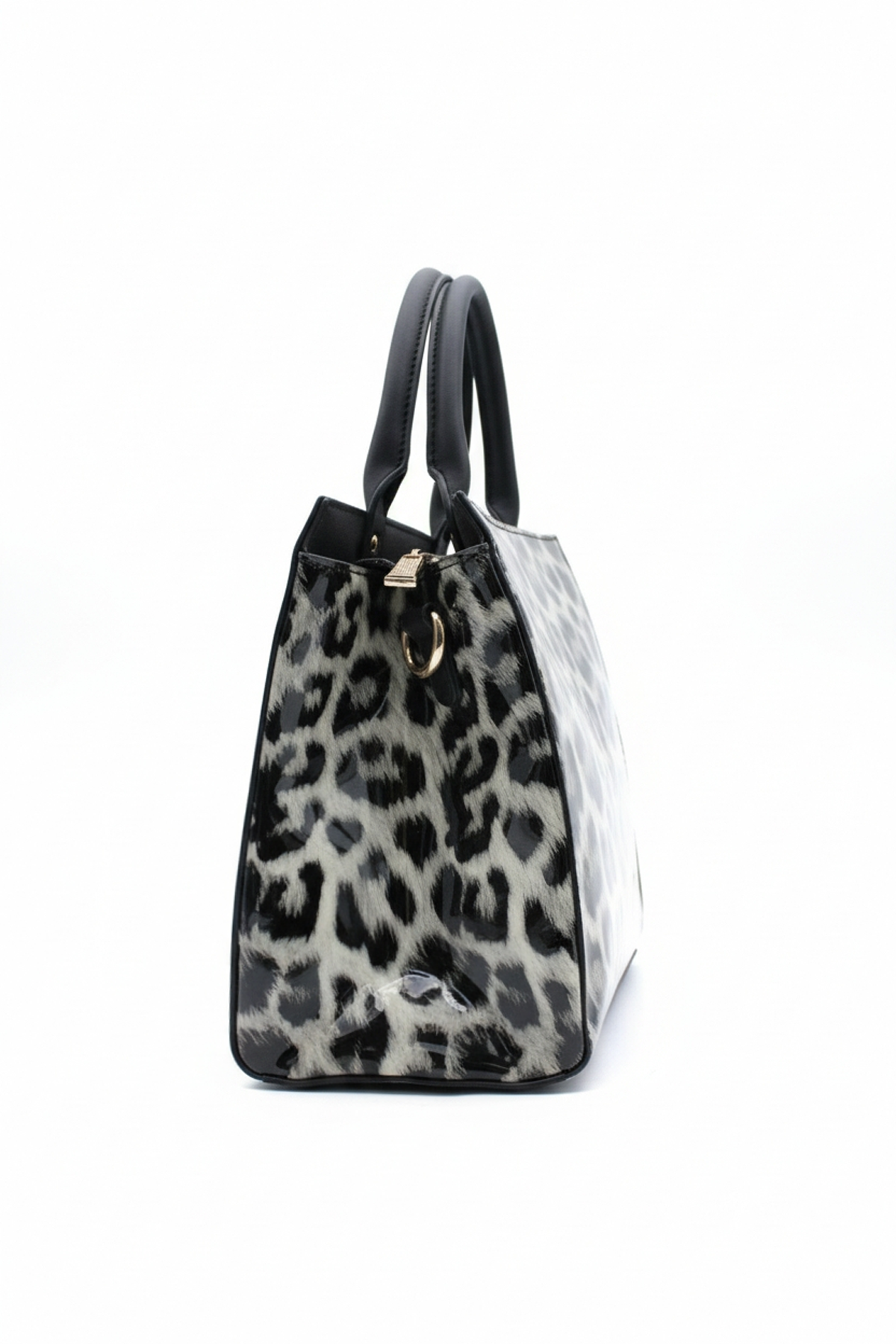 Leopard Print Bow Handbag with Spacious Compartments