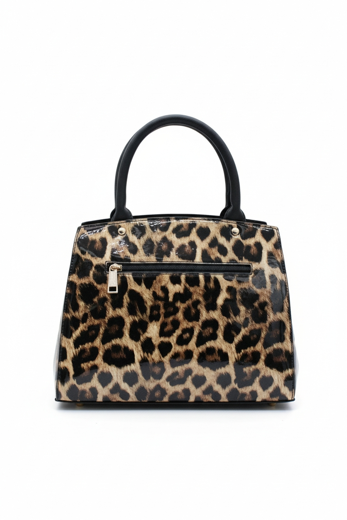 Leopard Print Bow Handbag with Spacious Compartments