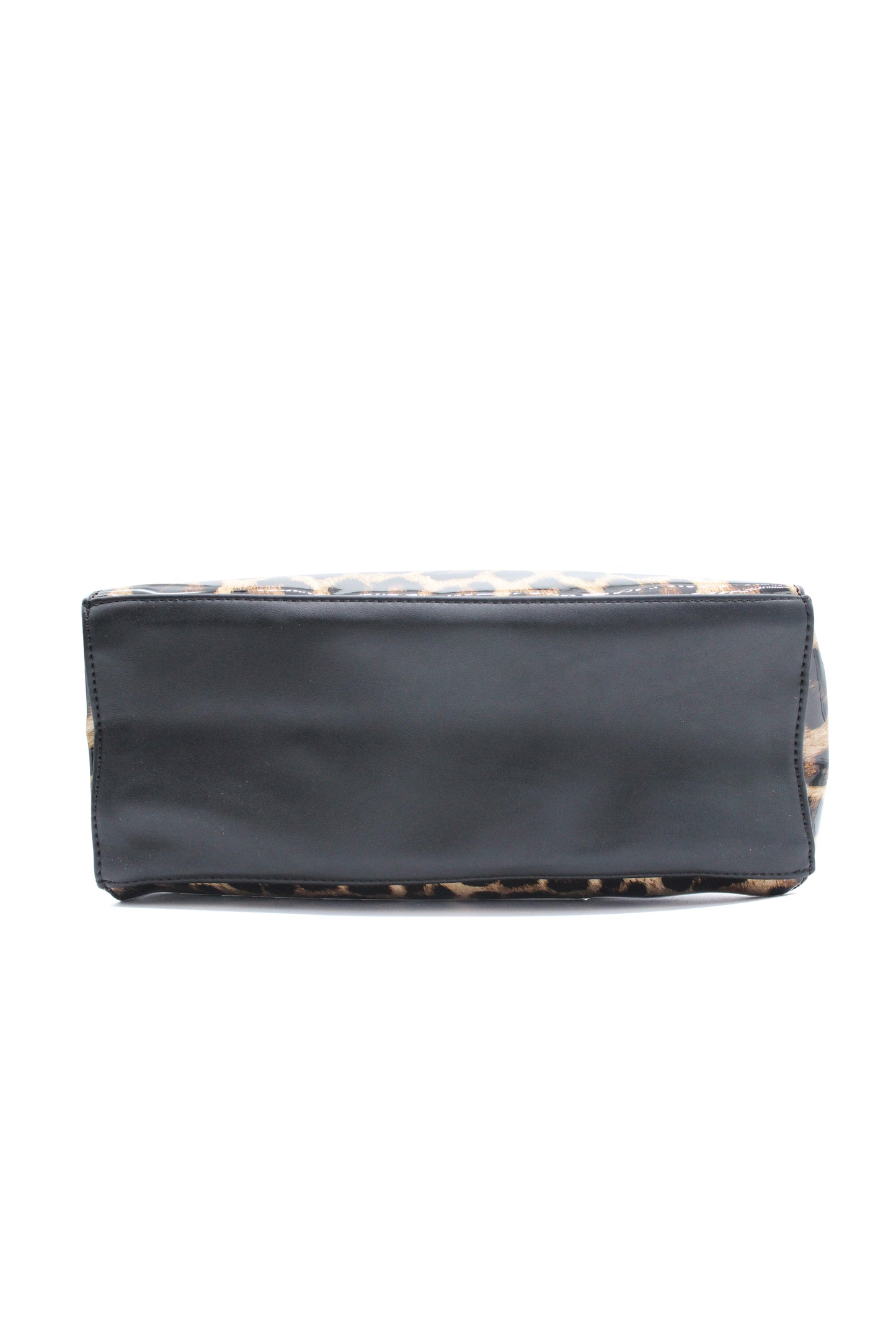 Leopard Print Bow Handbag with Spacious Compartments