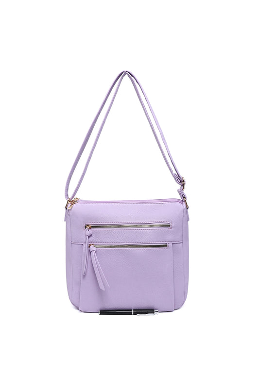 Multi-Pocket Crossbody Bag with Adjustable Shoulder Strap