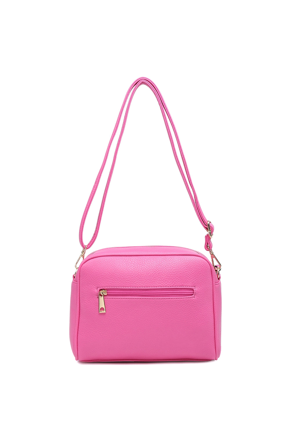 Crossbody Shoulder Bag with Front Flap Button Pocket