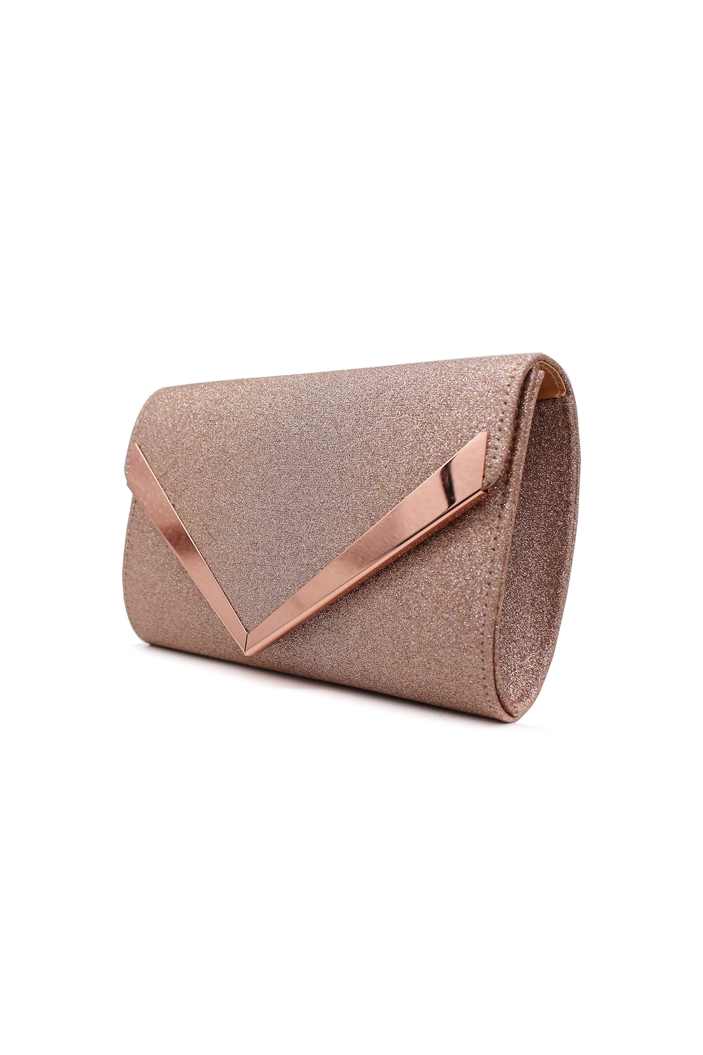 Glitter Envelope Evening Clutch Bag with Chain Strap