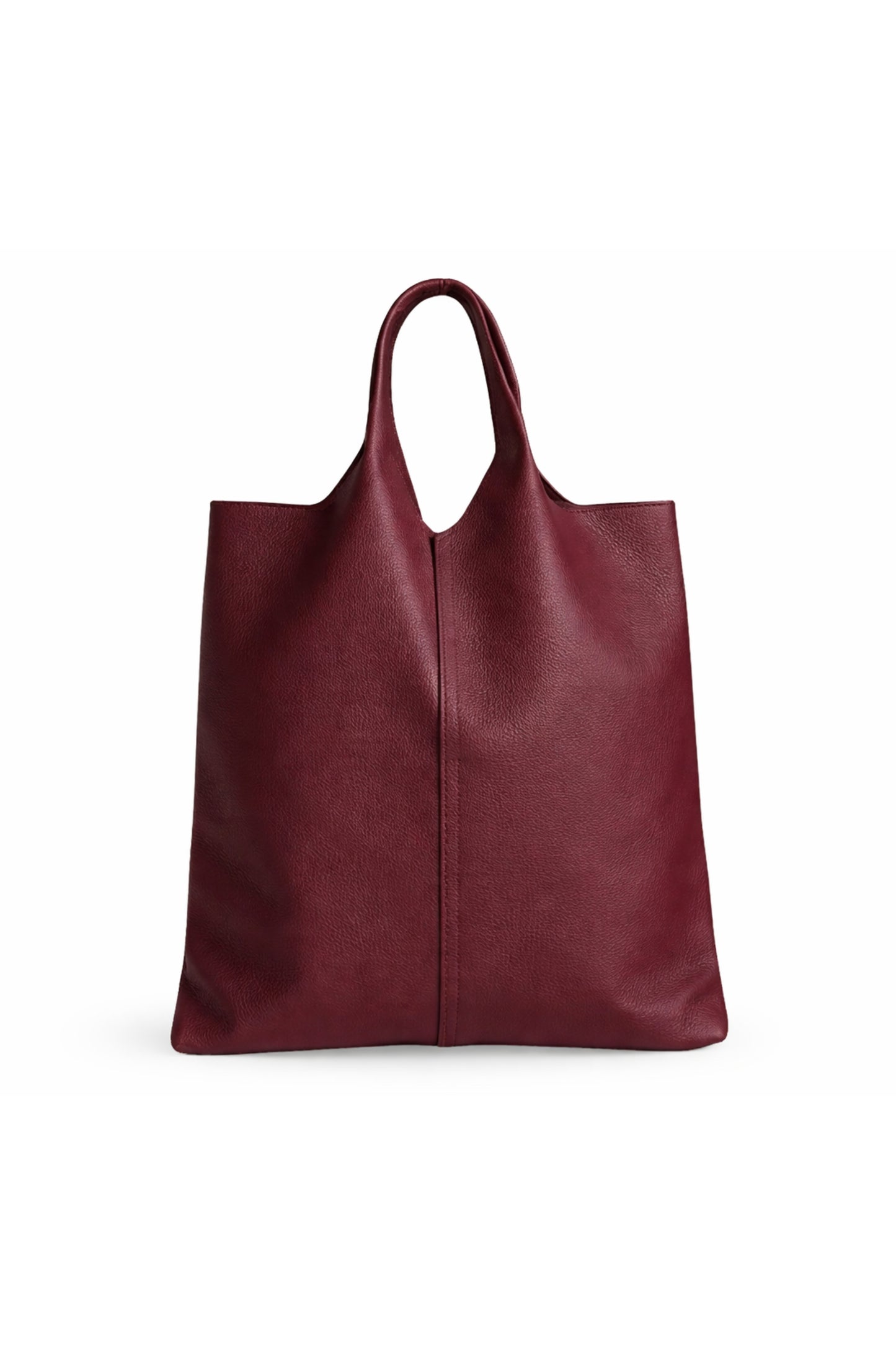 Italian Genuine Leather Minimalist Tote Shoulder Bag