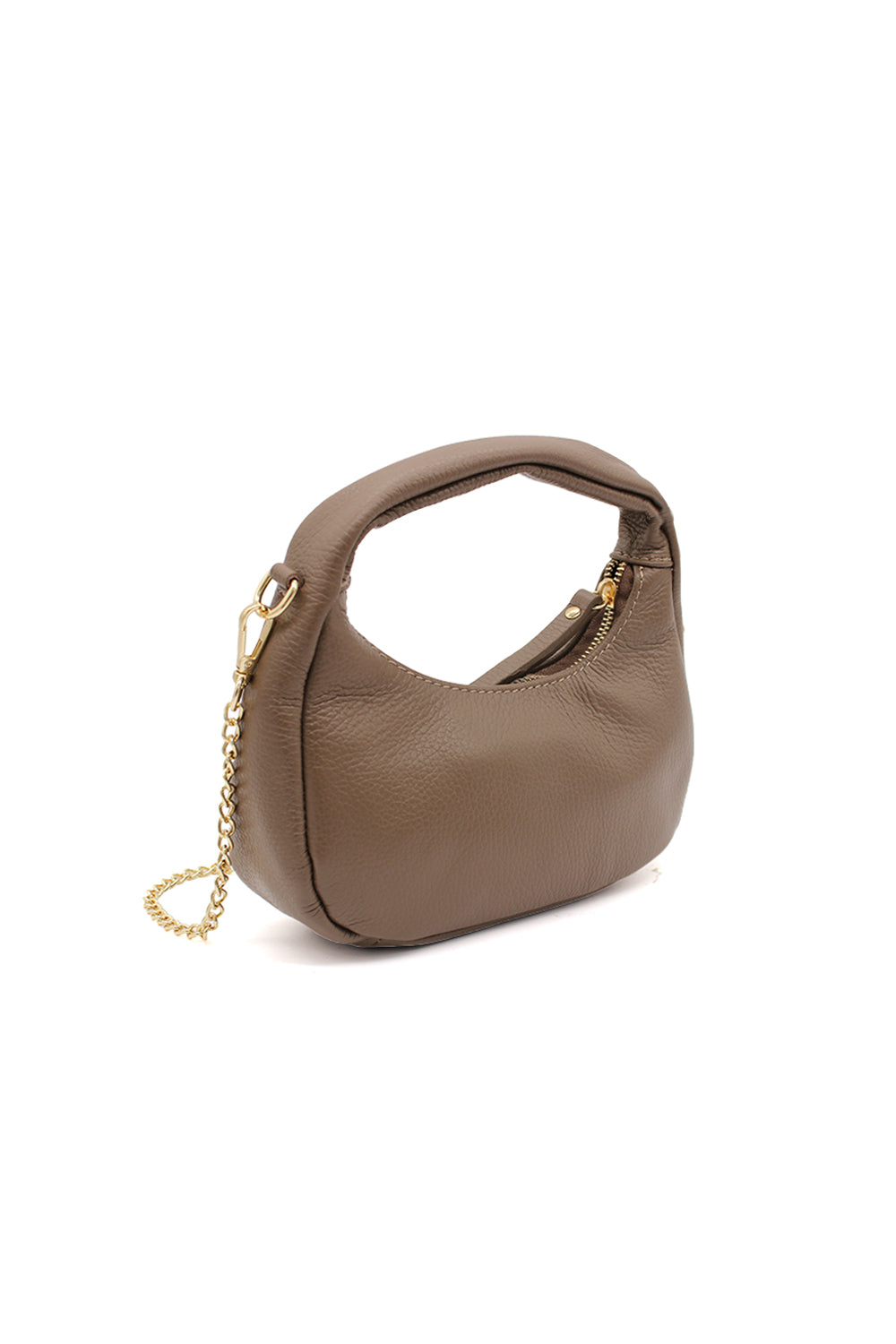 Chic Genuine Italian Leather Crossbody Bag with Elegant Chain Strap