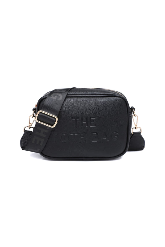 Compact Crossbody Bag with Adjustable Strap Zip Closure