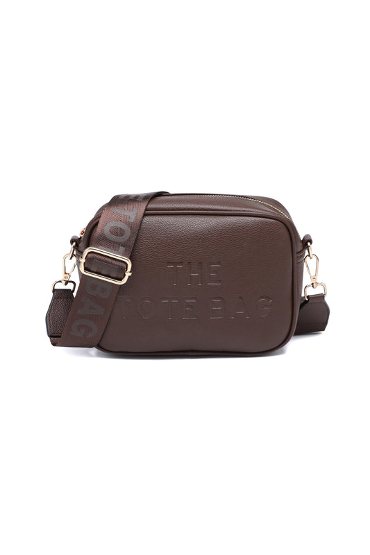 Compact Crossbody Bag with Adjustable Strap Zip Closure