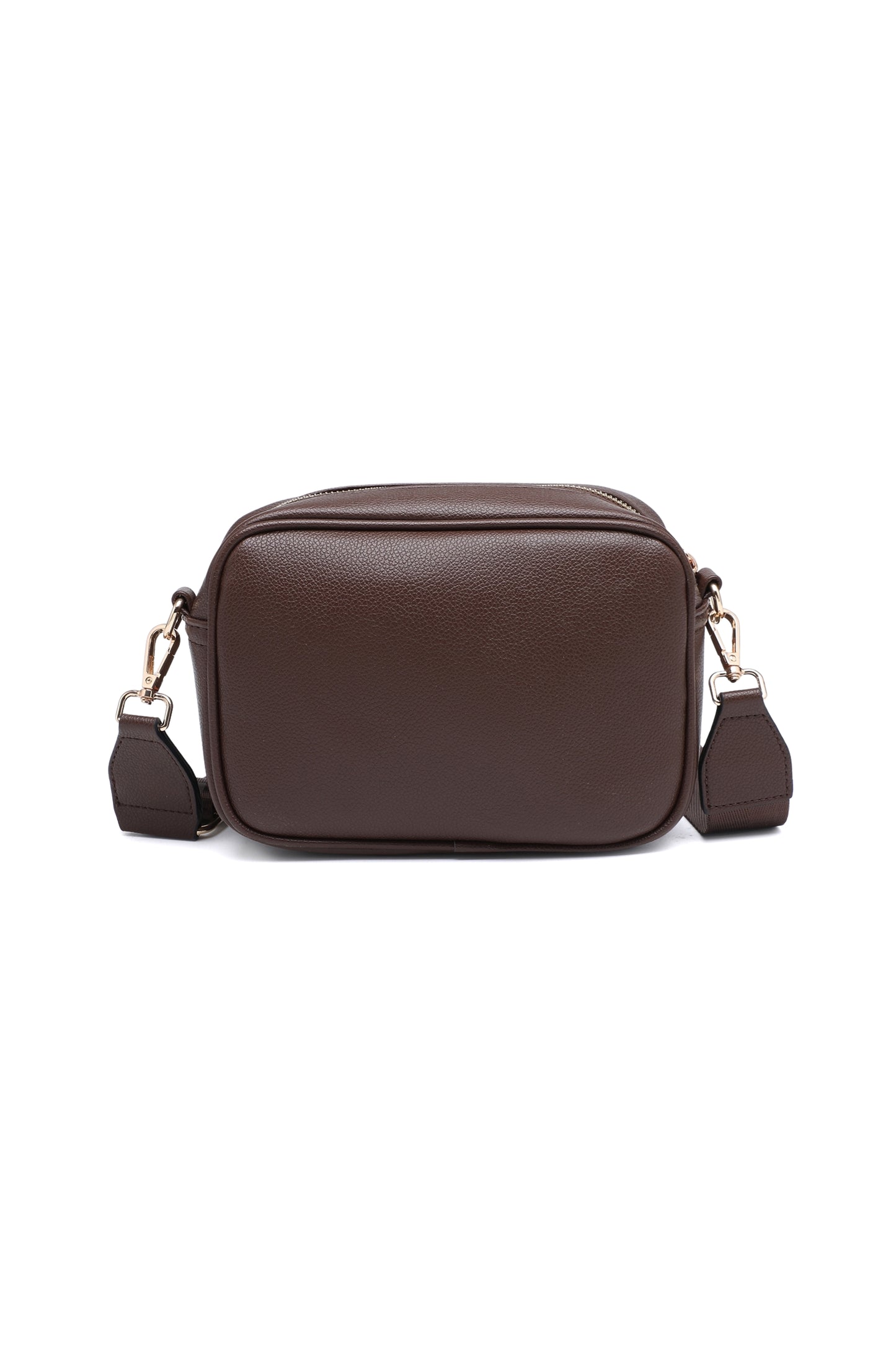 Compact Crossbody Bag with Adjustable Strap Zip Closure
