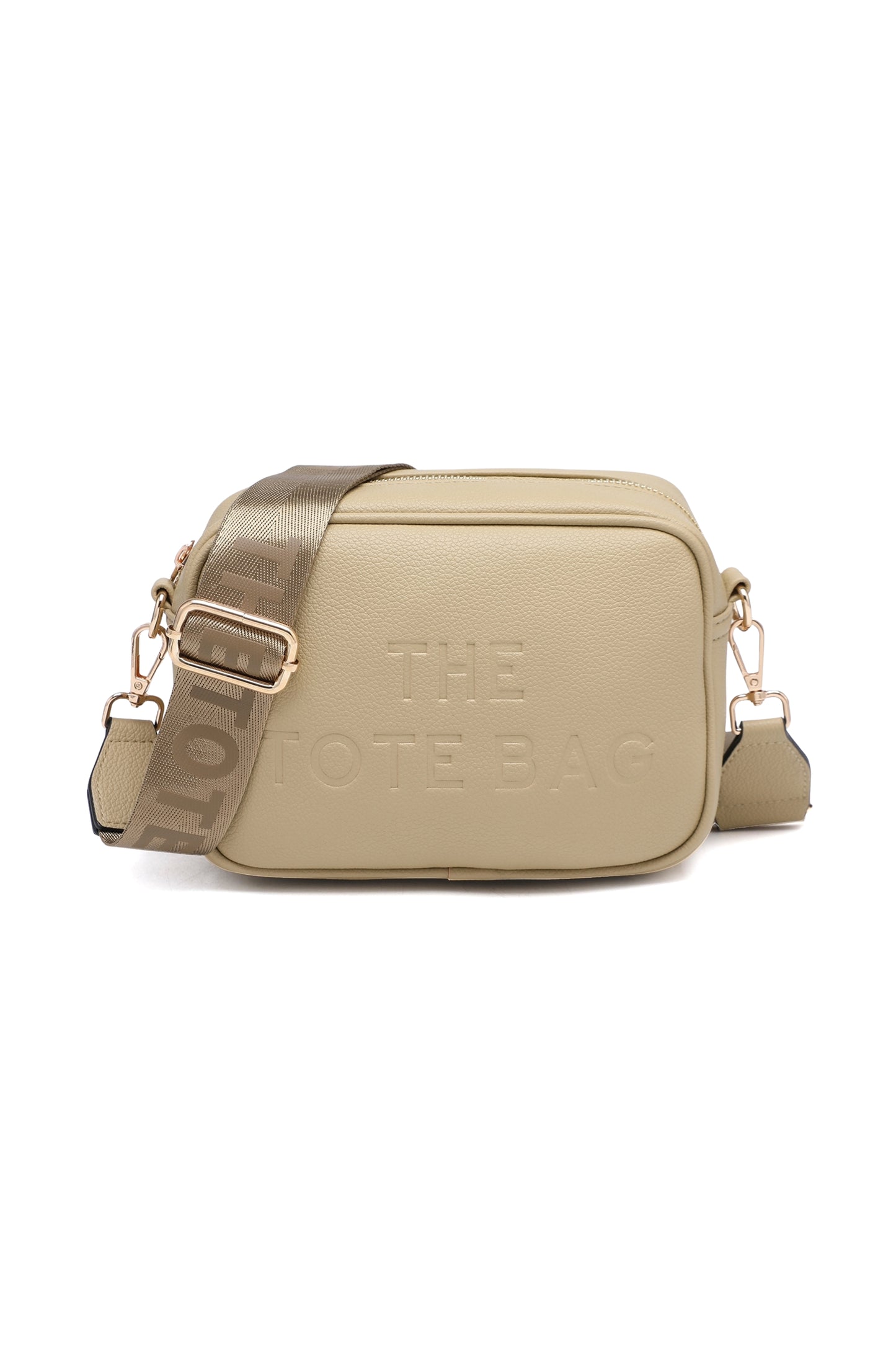 Compact Crossbody Bag with Adjustable Strap Zip Closure