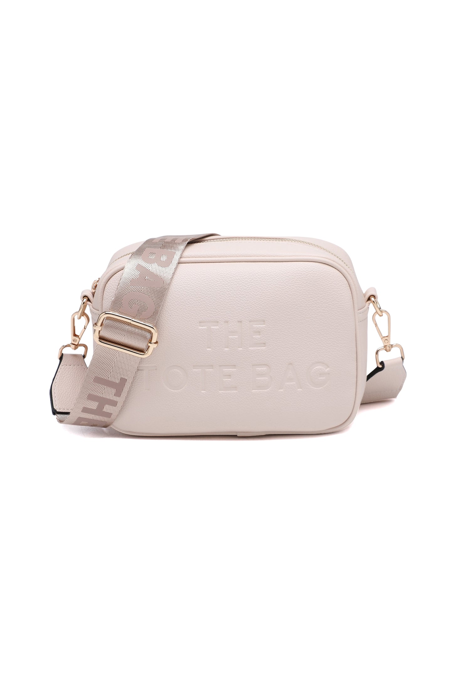 Compact Crossbody Bag with Adjustable Strap Zip Closure