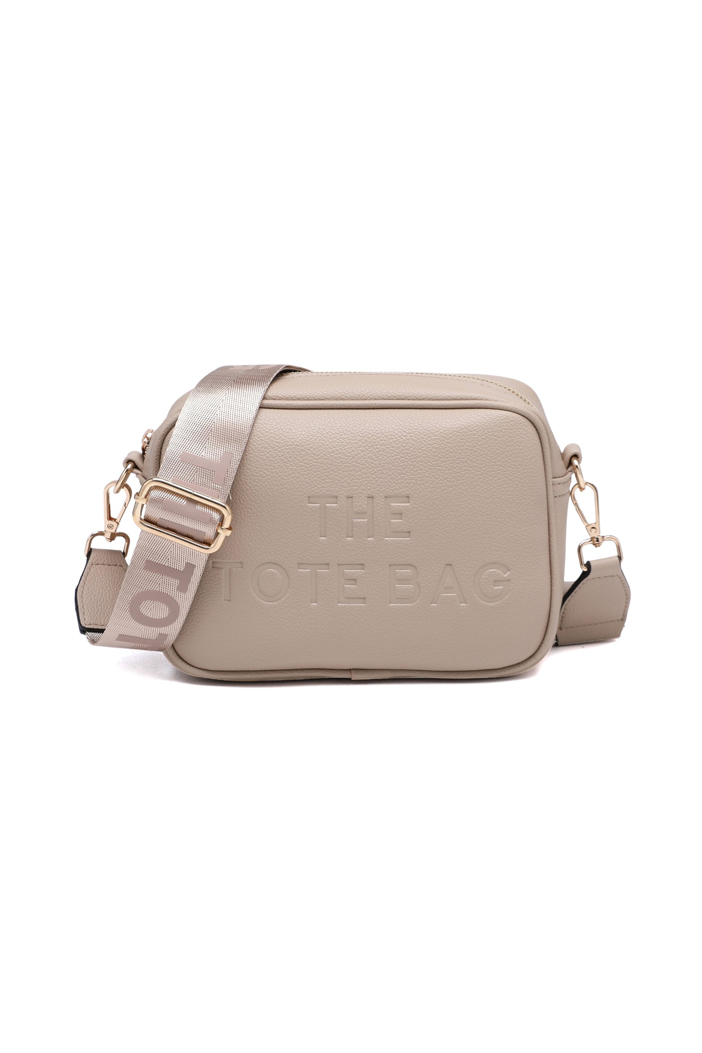 Compact Crossbody Bag with Adjustable Strap Zip Closure