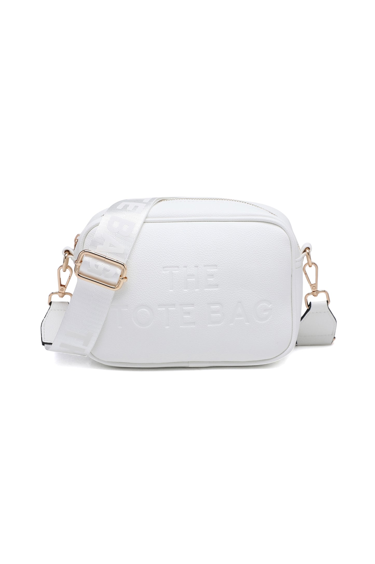 Compact Crossbody Bag with Adjustable Strap Zip Closure
