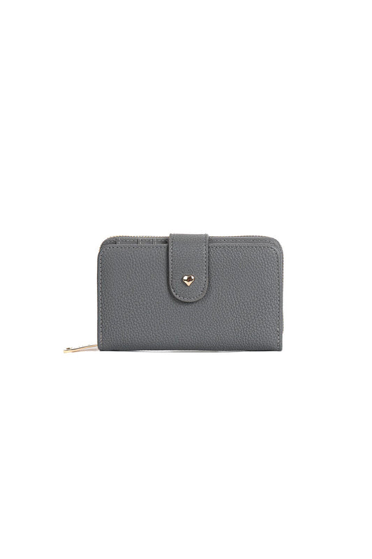 Compact Zipper Wallet with Card Slots and Coin Compartment