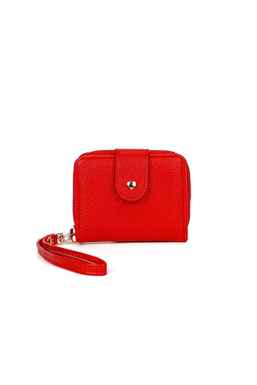 Compact Wristlet Purse Wallet with Card Slots and Zipper