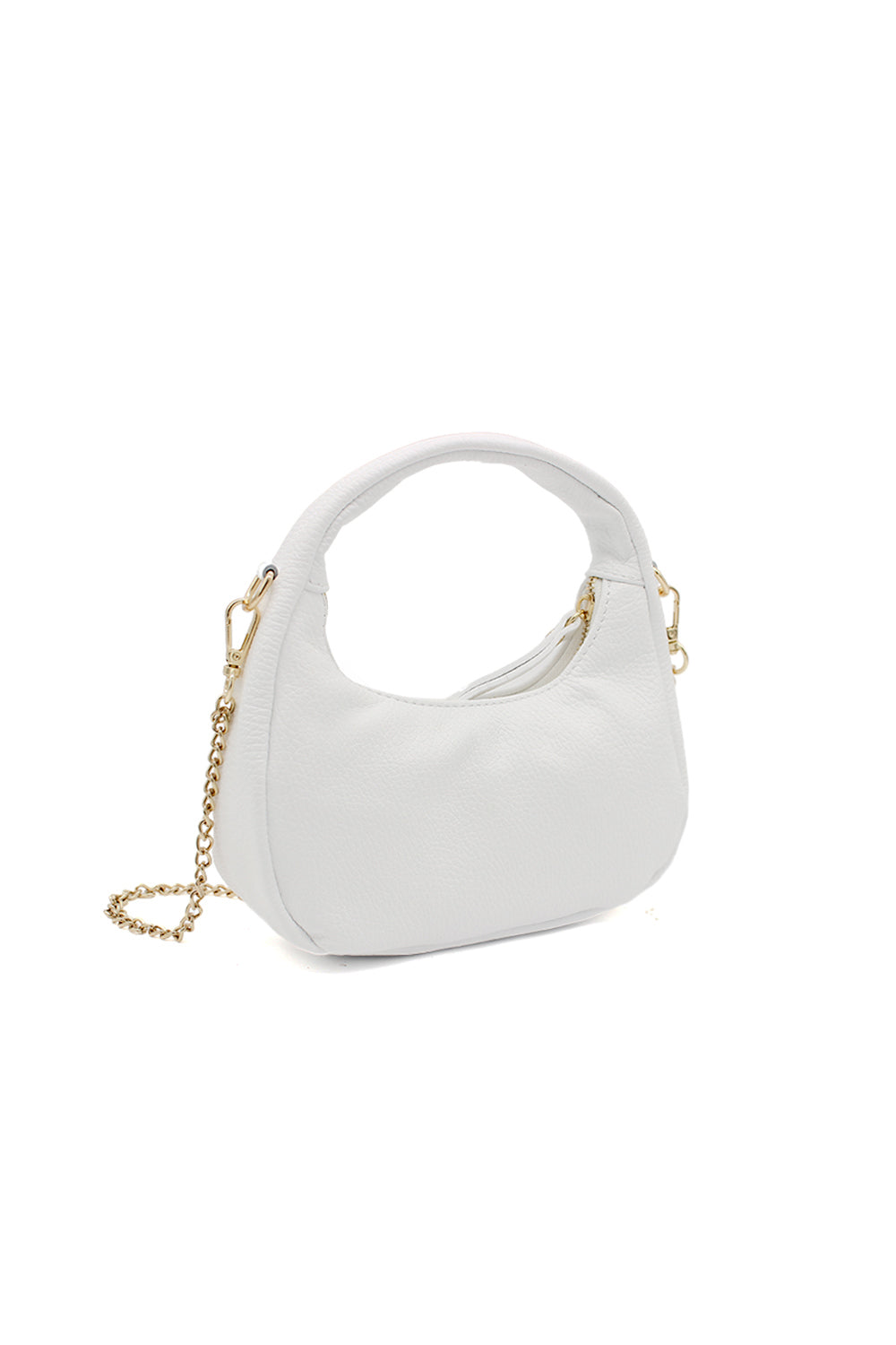 Chic Genuine Italian Leather Crossbody Bag with Elegant Chain Strap