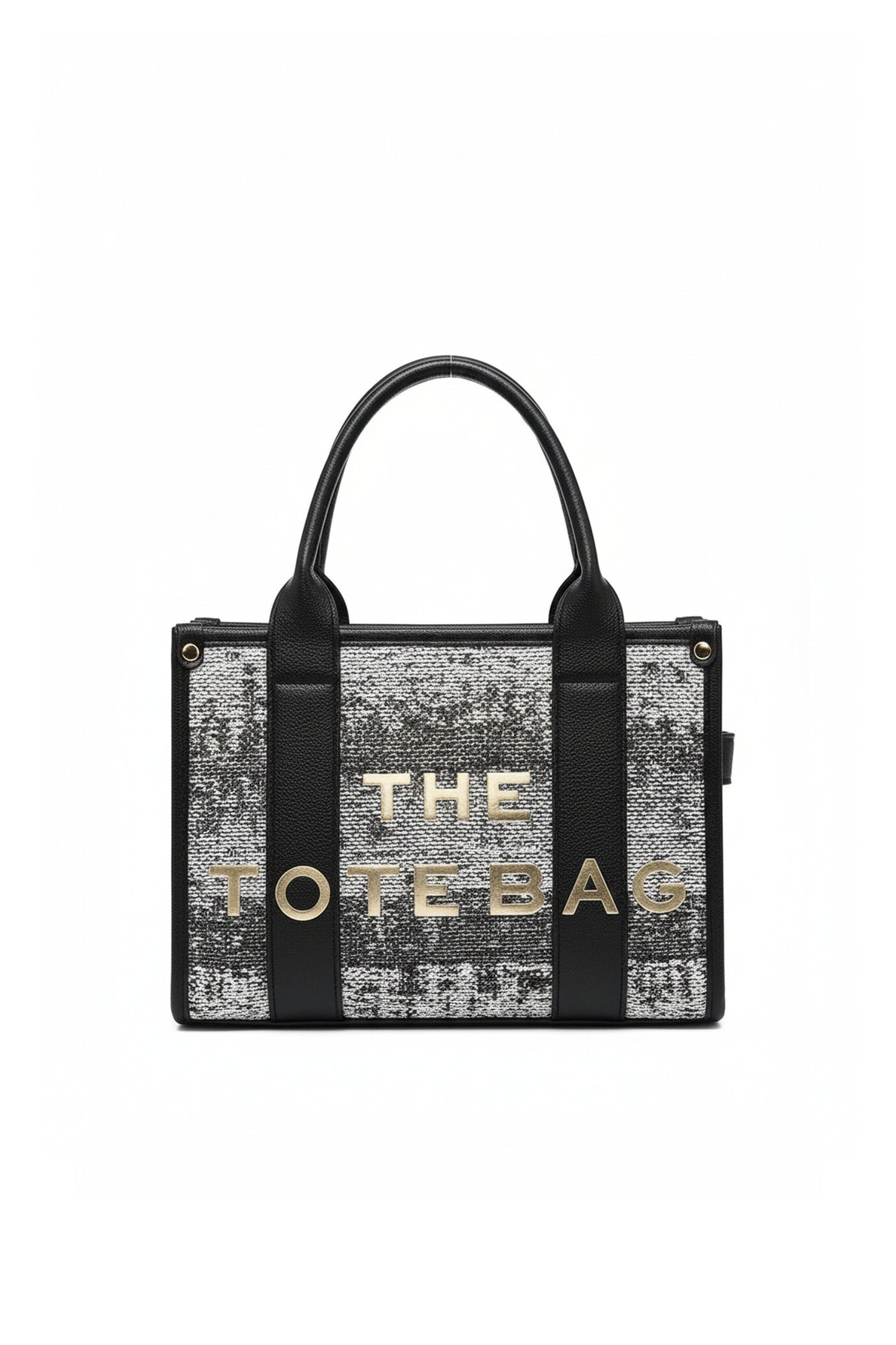 Structured Tote Bag with Shoulder Strap and Dual Handles