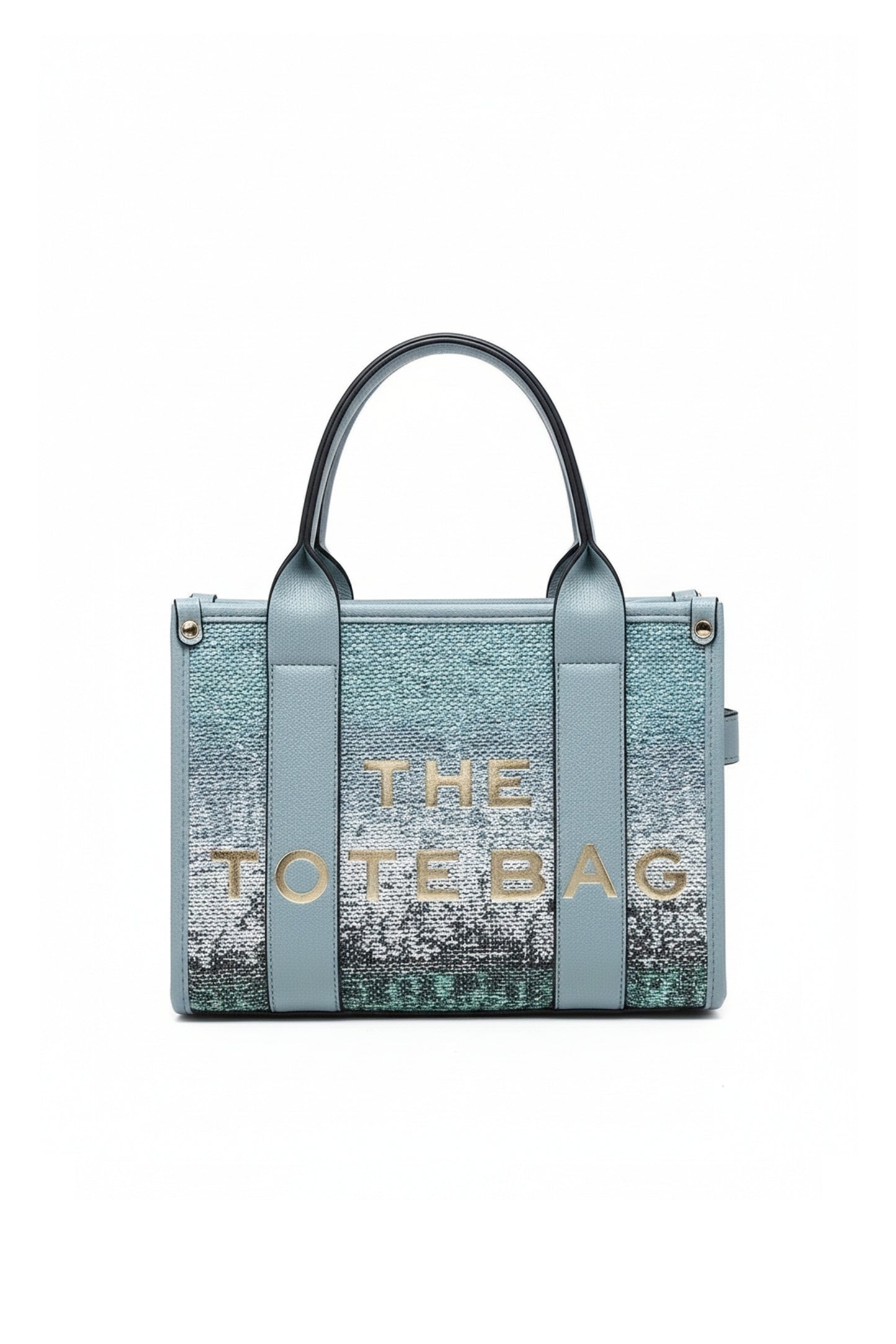 Structured Tote Bag with Shoulder Strap and Dual Handles