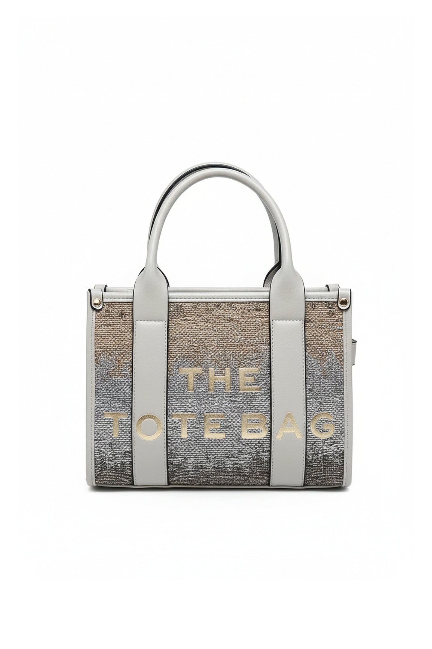 Structured Tote Bag with Shoulder Strap and Dual Handles