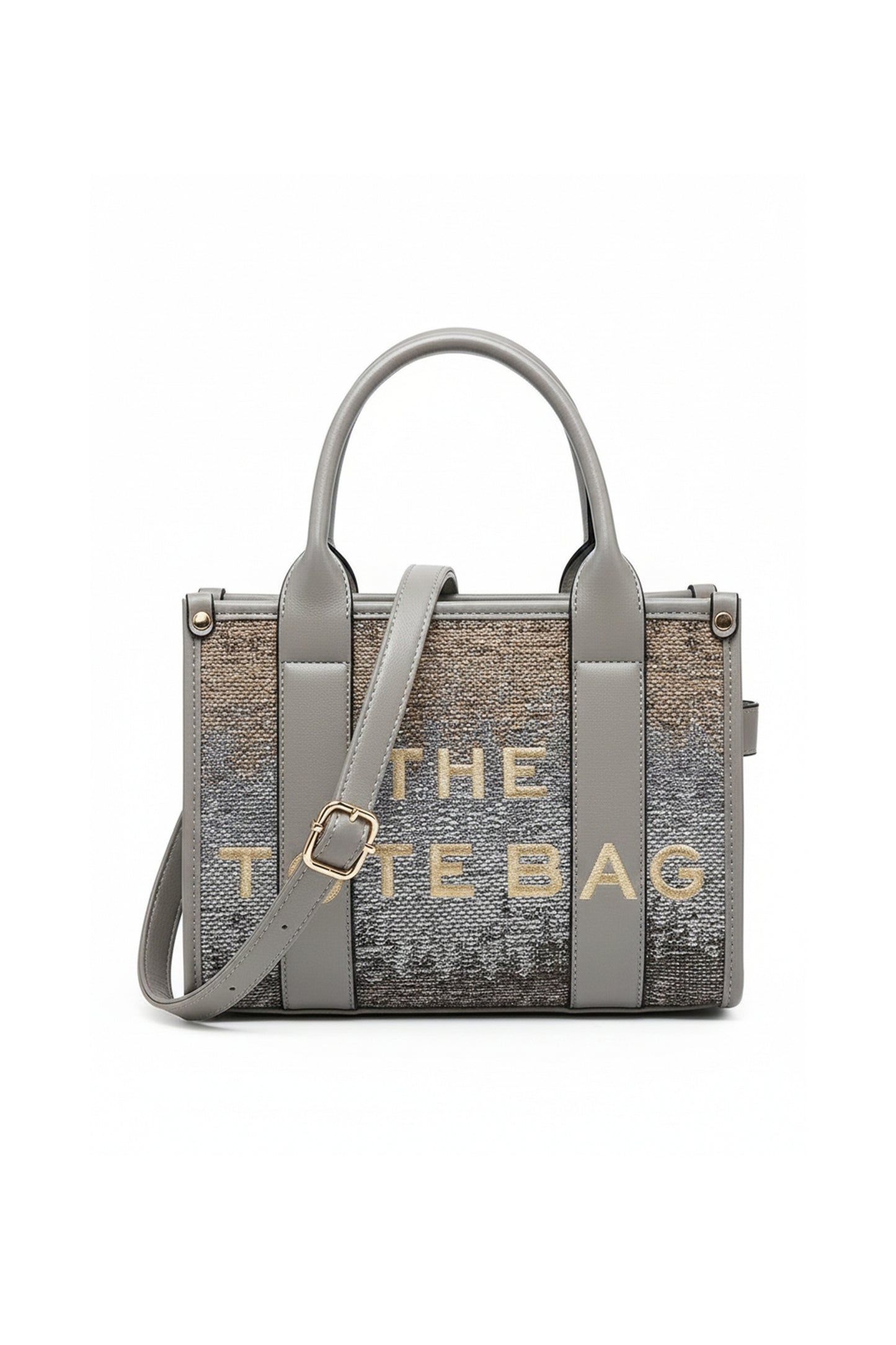 Structured Tote Bag with Shoulder Strap and Dual Handles