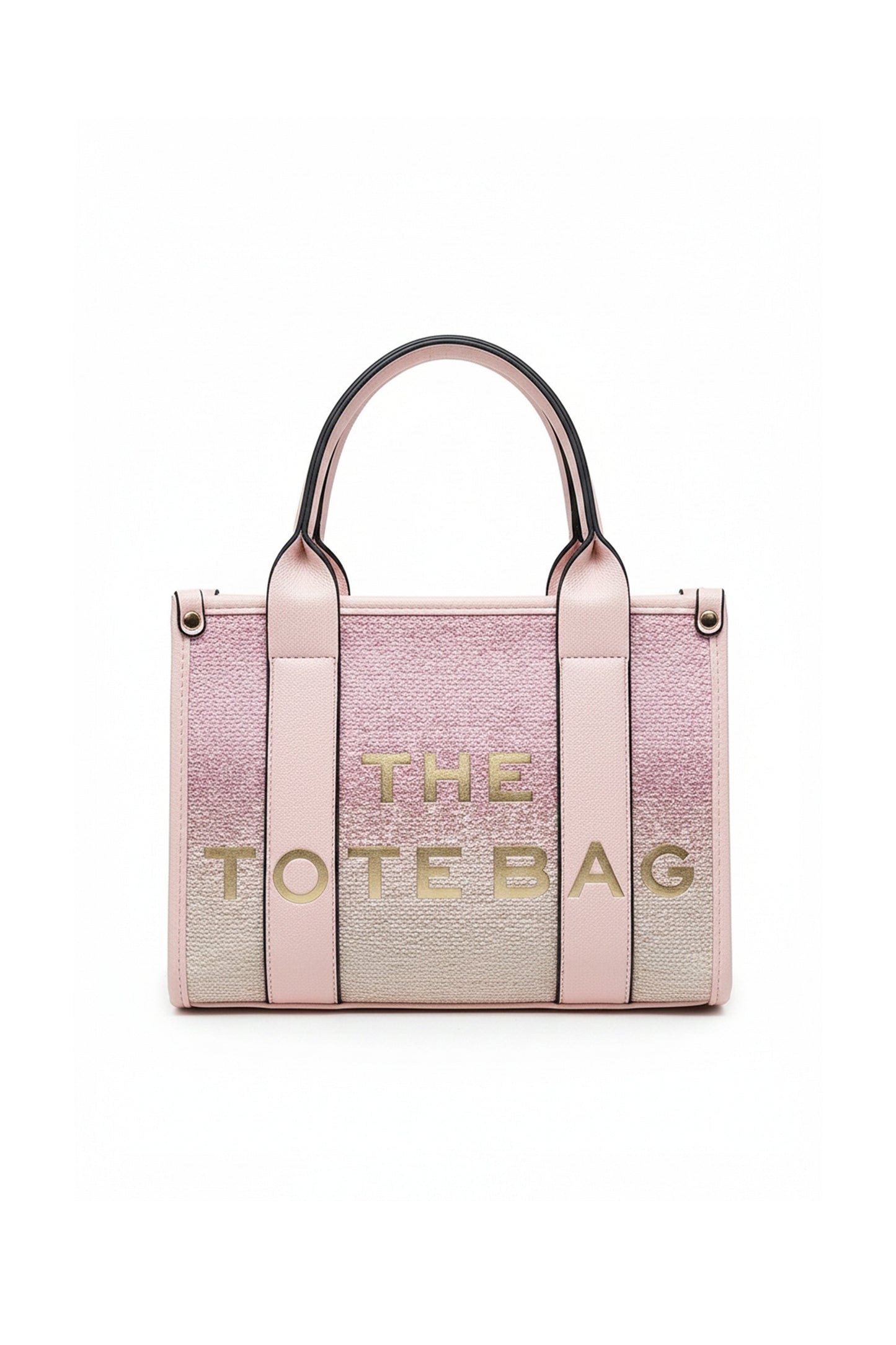 Structured Tote Bag with Shoulder Strap and Dual Handles