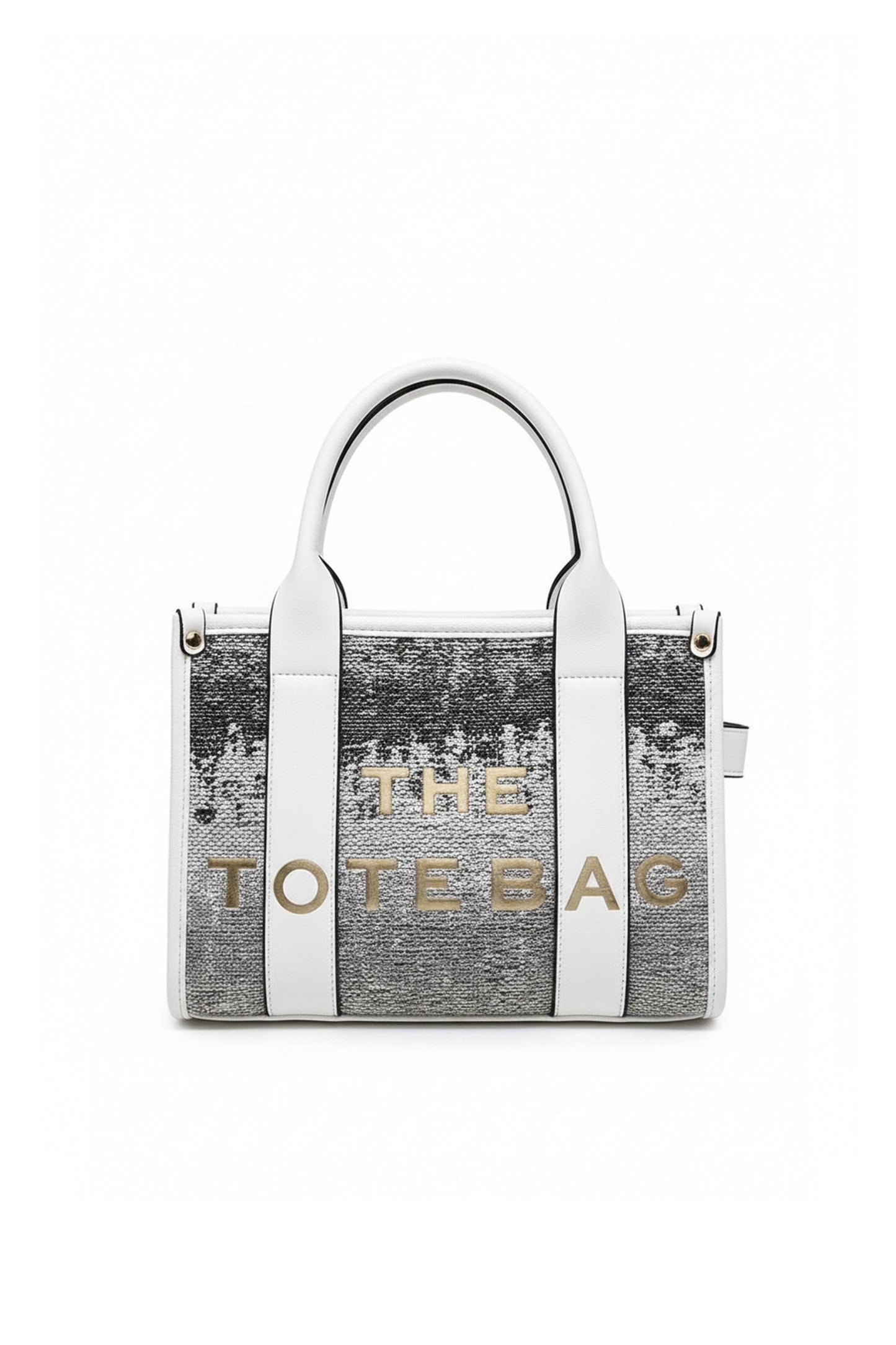 Structured Tote Bag with Shoulder Strap and Dual Handles
