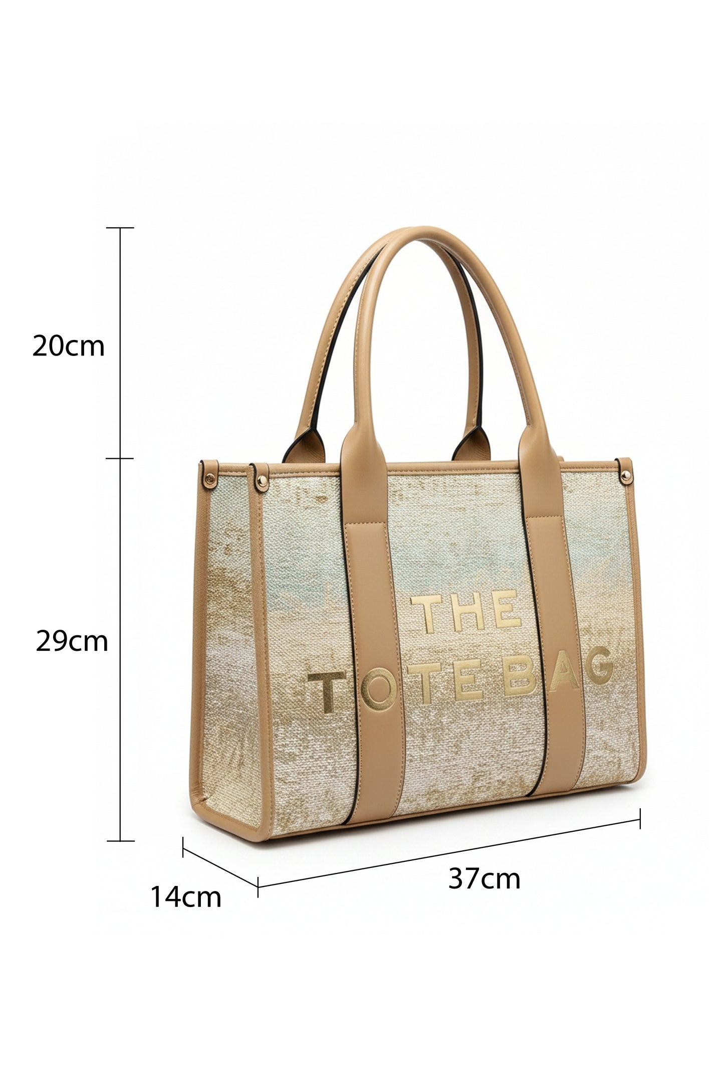 Canvas Tote Bag with Dual Handles and Structured Design