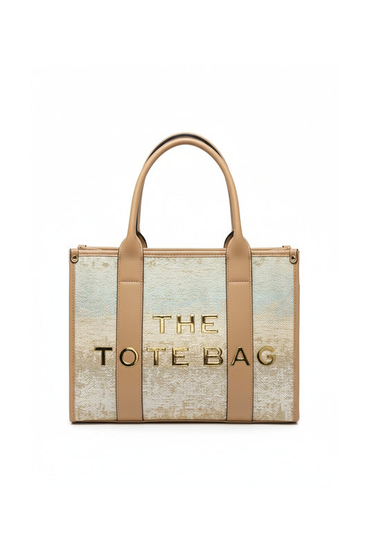 Canvas Tote Bag with Dual Handles and Structured Design
