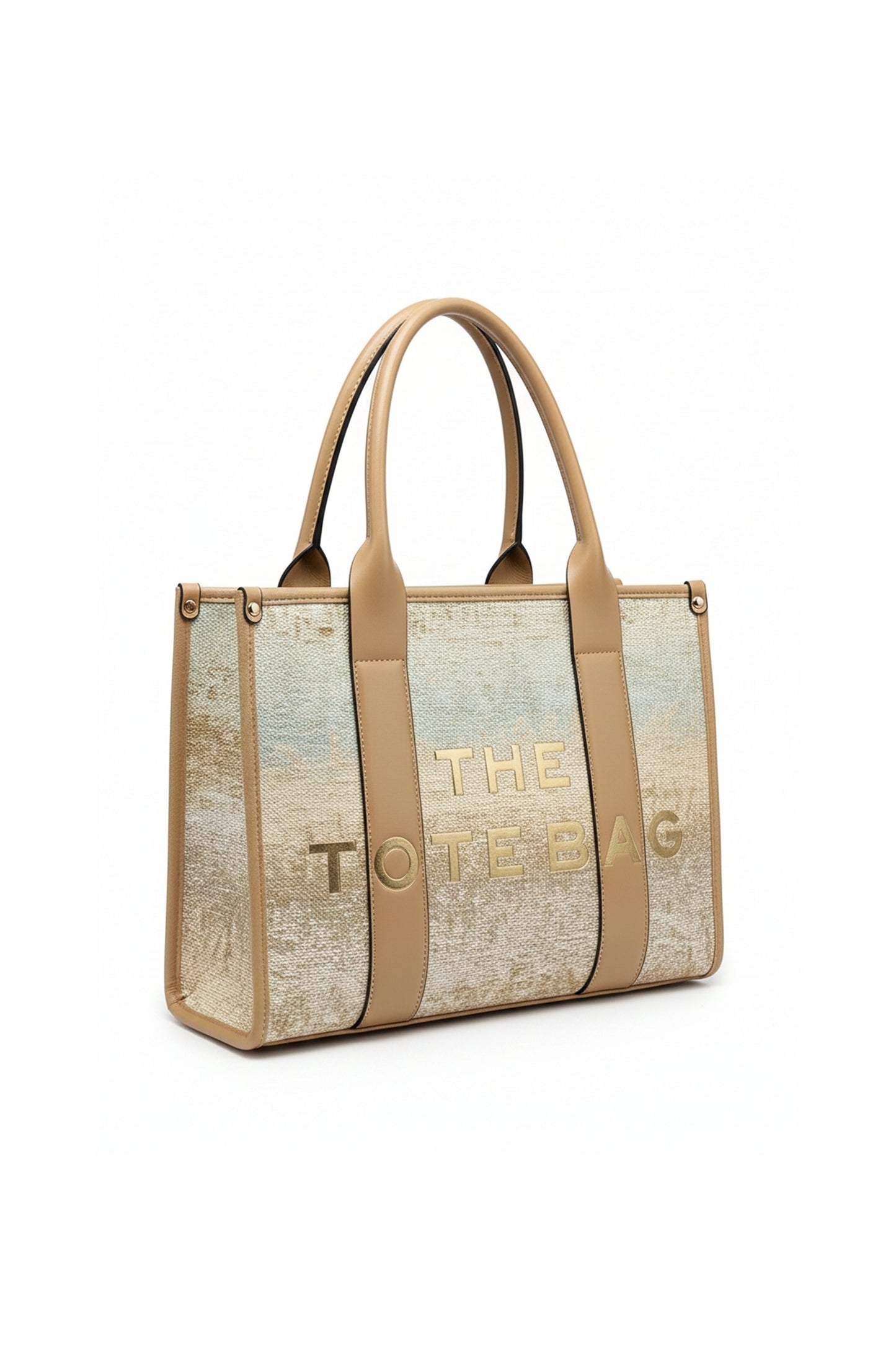 Canvas Tote Bag with Dual Handles and Structured Design