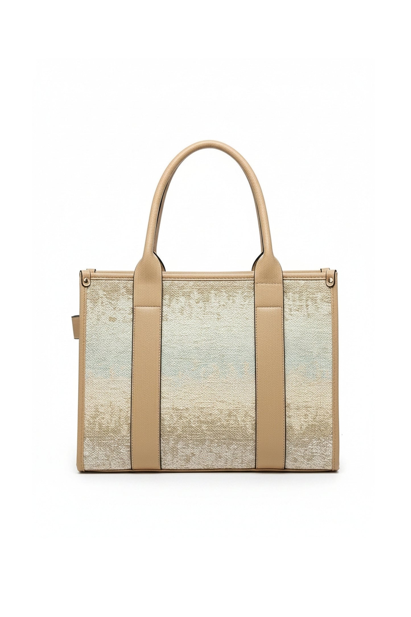 Canvas Tote Bag with Dual Handles and Structured Design