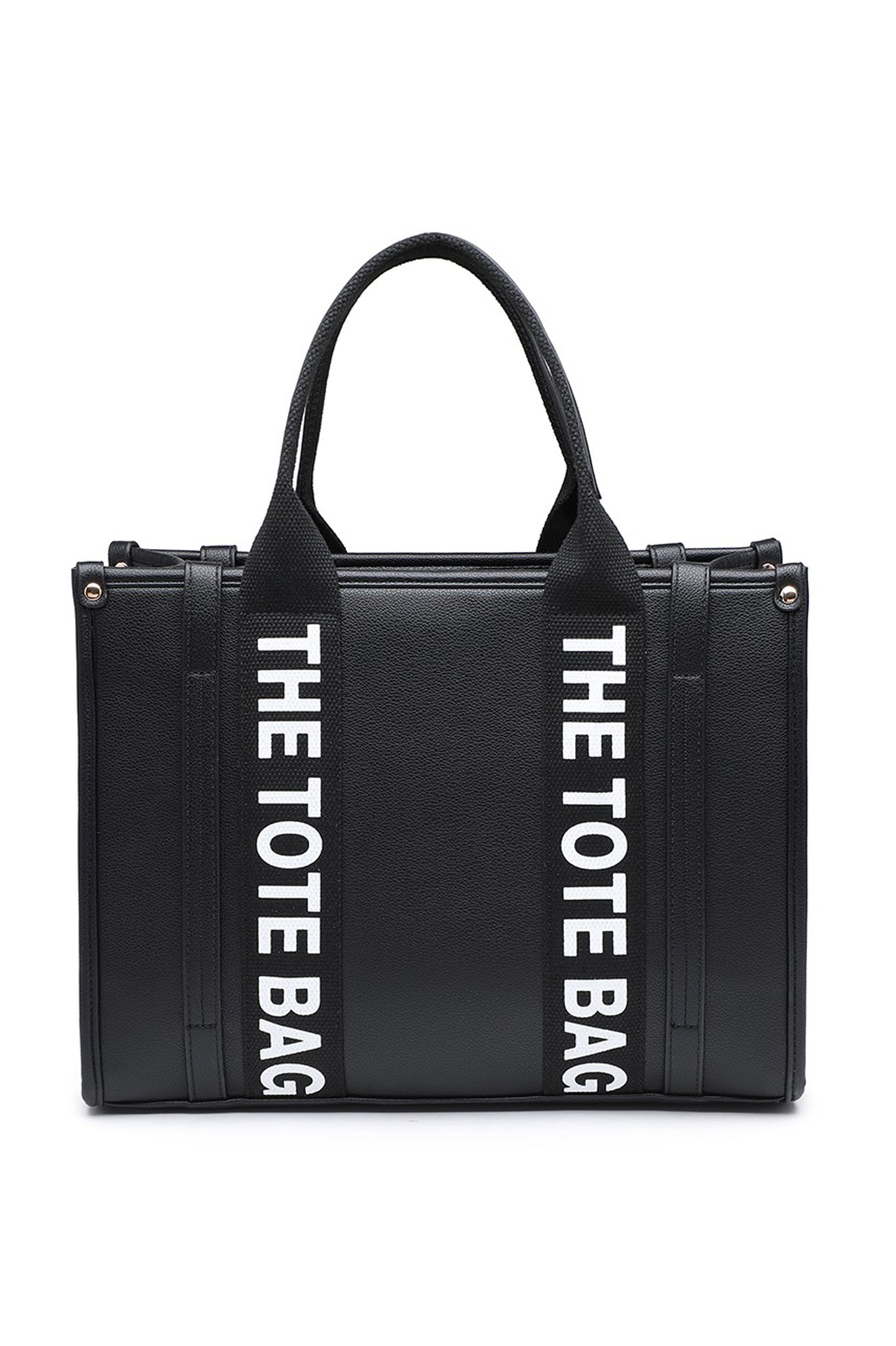 Structured Tote Bag with Zip Closure and Multi Pockets