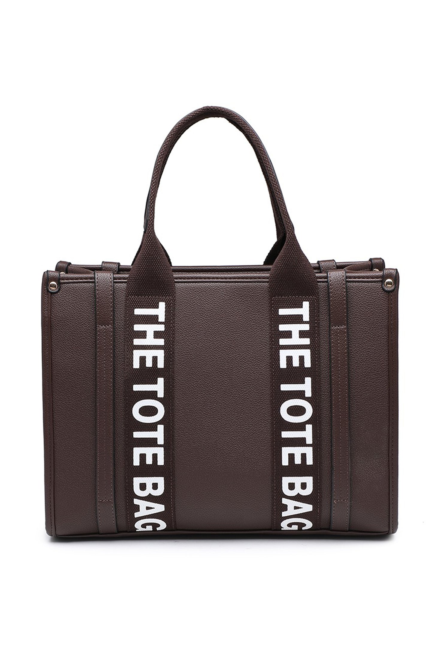 Structured Tote Bag with Zip Closure and Multi Pockets