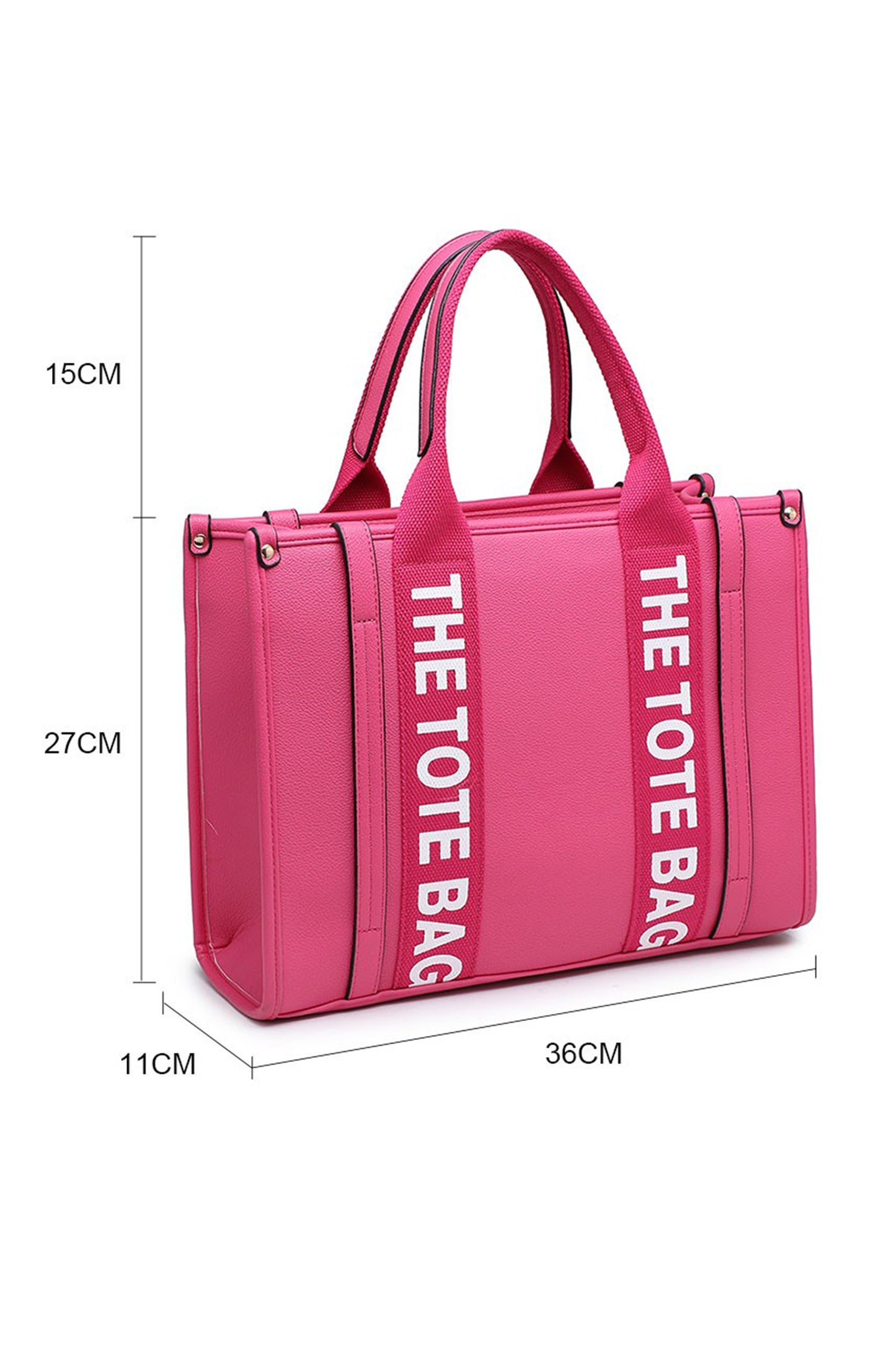 Structured Tote Bag with Zip Closure and Multi Pockets