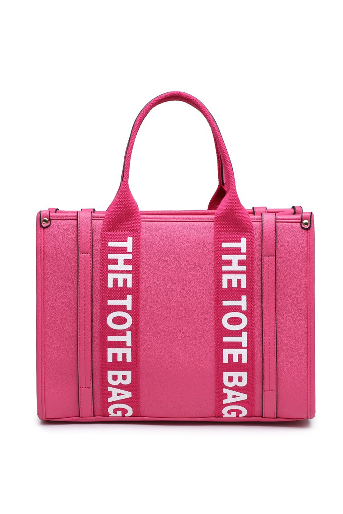 Structured Tote Bag with Zip Closure and Multi Pockets
