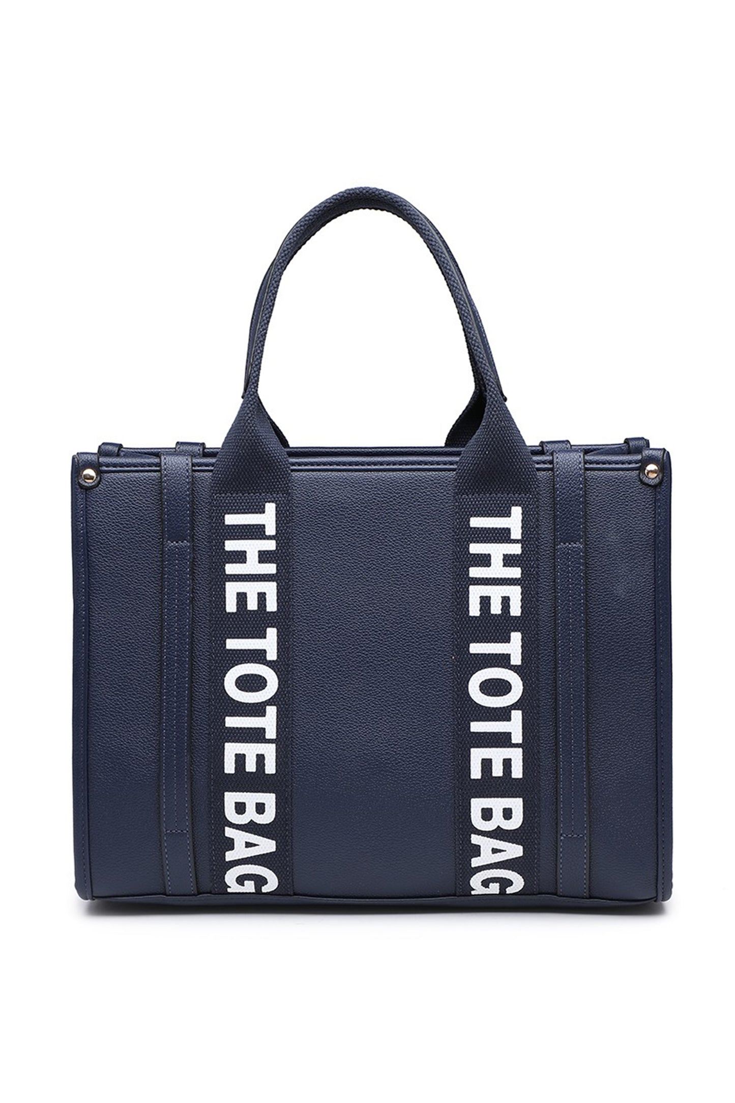 Structured Tote Bag with Zip Closure and Multi Pockets