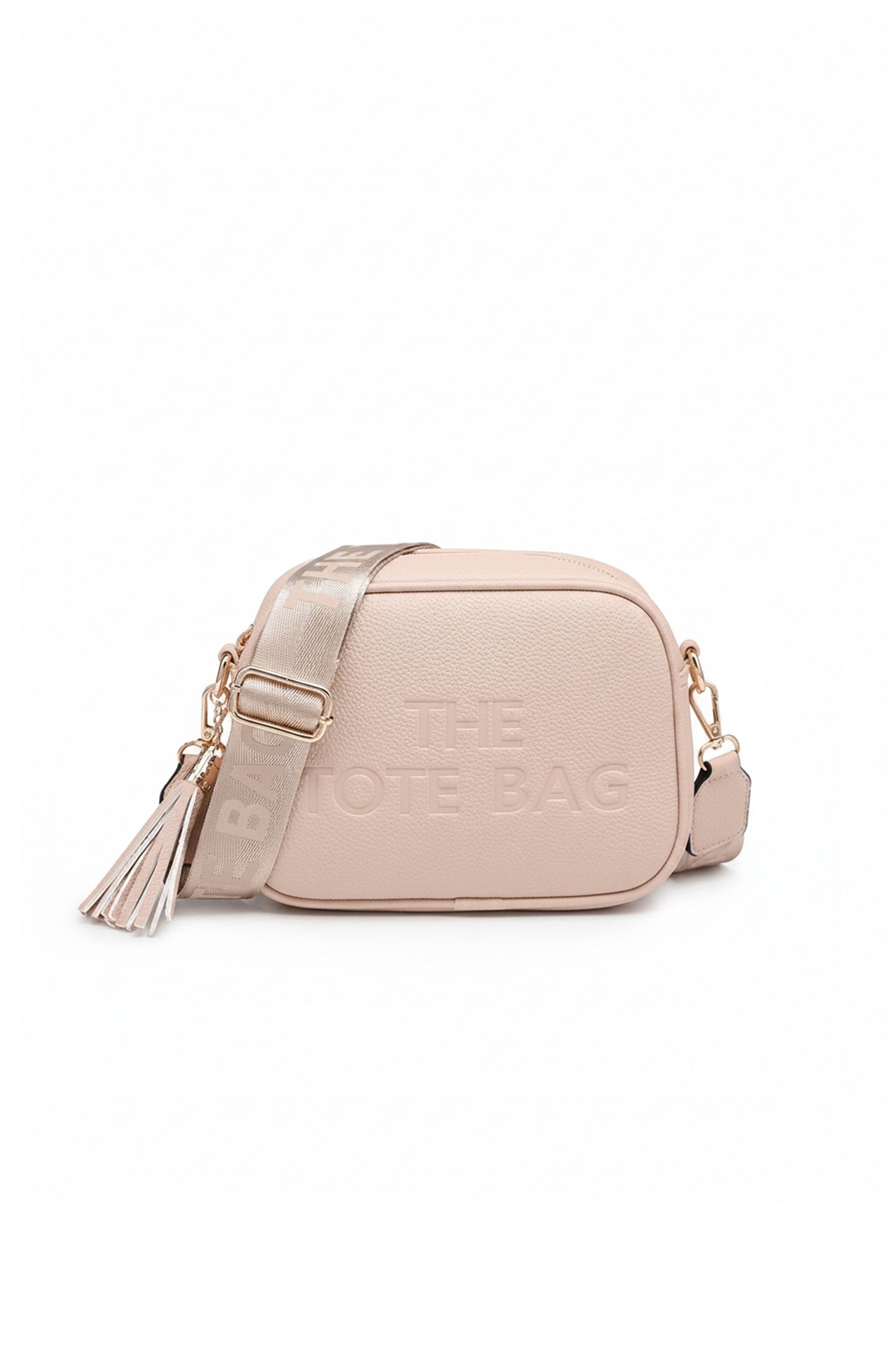 Crossbody Camera Bag with Adjustable Strap and Tassel Charm