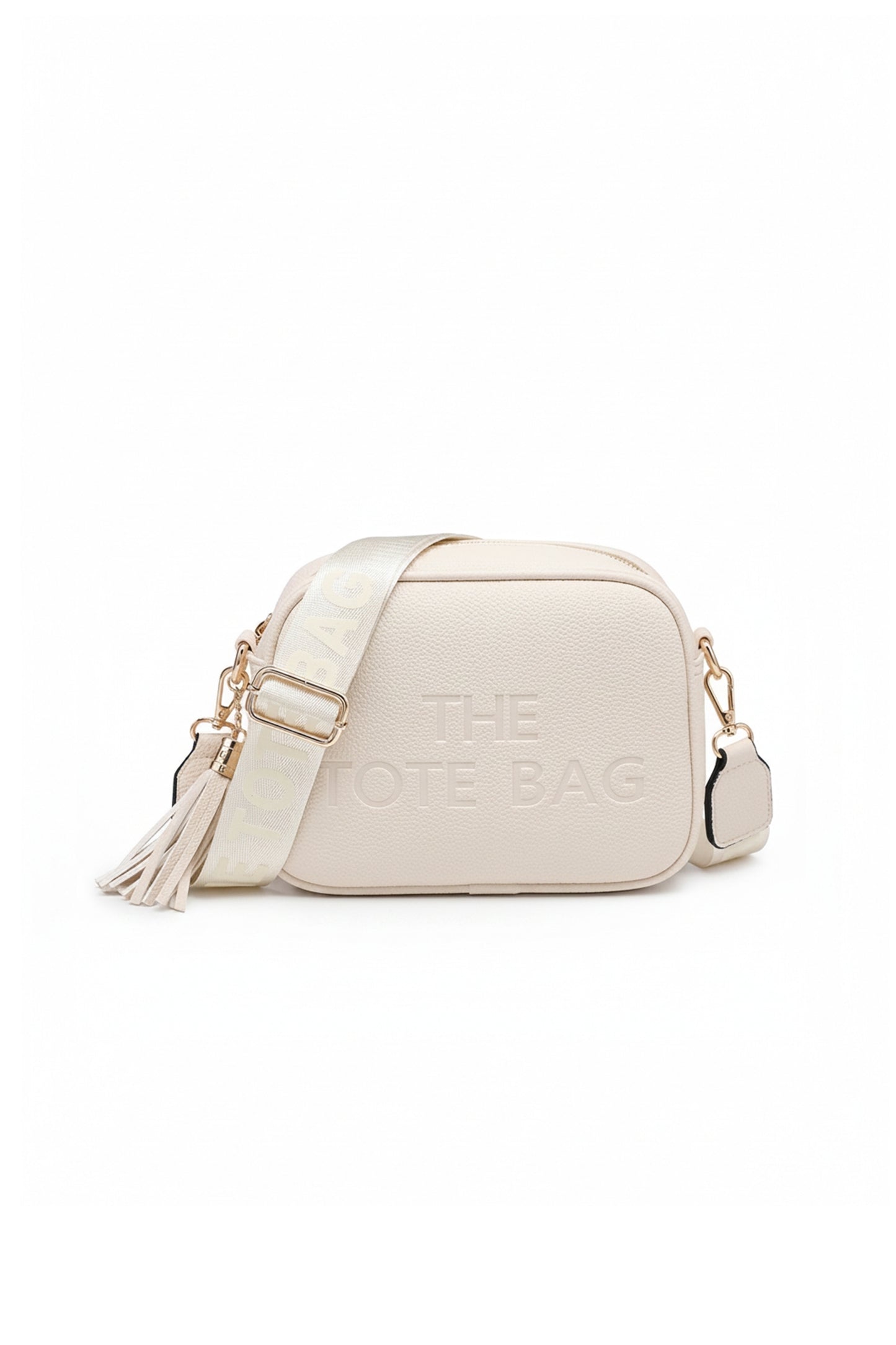 Crossbody Camera Bag with Adjustable Strap and Tassel Charm