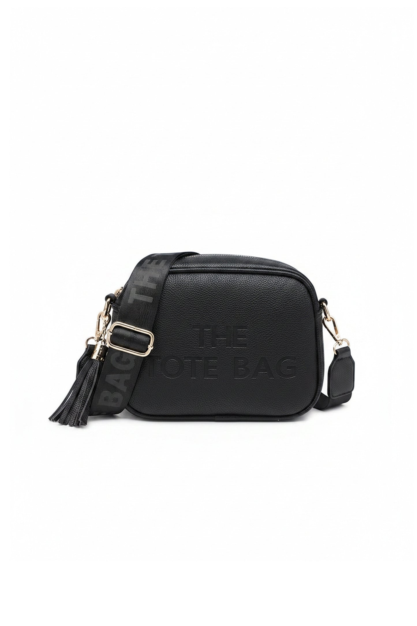 Crossbody Camera Bag with Adjustable Strap and Tassel Charm